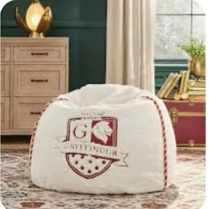 Pottery Barn Teen Large Harry Potter Gruffindor Faux Fur Bean Bag Chair Slipcove